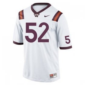 Sale -Maroon Austin Cannon #52 Virginia Tech Hokies Men High Quality NCAA Player Football Jersey