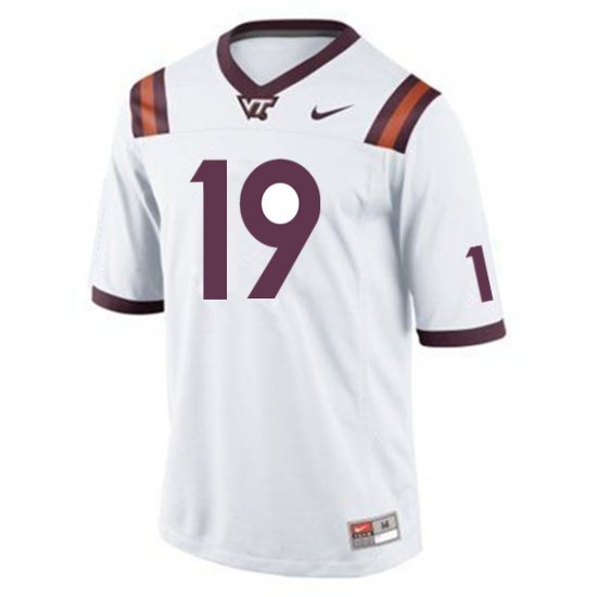 Sale -Maroon DeJuan Ellis #19 Virginia Tech Hokies Men High Quality University Football Jersey