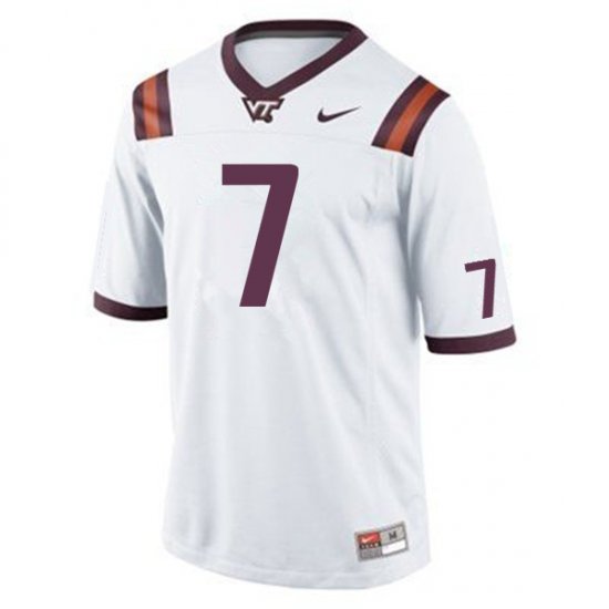 Sale -Maroon Devon Hunter #7 Virginia Tech Hokies Men Fit University Football Jersey