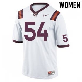 Sale -Maroon Lecitus Smith #54 Virginia Tech Hokies Women High Quality NCAA Player Football Jersey